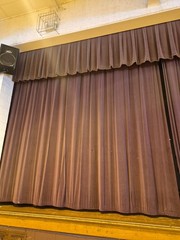 Theater / Stage Vintage Classic Velvet Curtains Mauve/Taupe 30’x13′ & Valance