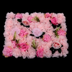 12pcs Artificial Flower Wall Panels Wedding Backdrop 60x40CM (each) Pink