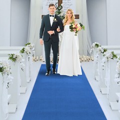 Blue Carpet Runner for Wedding Ceremony Movie Theme Party Proposal Decorations