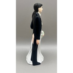 Funny Mooning Wedding Cake Topper Bride Groom Gag Cutouts Quirky Unique 4.5″