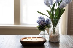 Red Barn Wood Dough Bowl Candle | 100% Natural Soy Wax & Essential Oils, Odor El
