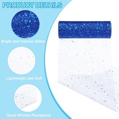 Tulle Fabric Rolls 6″ by 10 Yards Fabric Spool Tulle for DIY, Blue