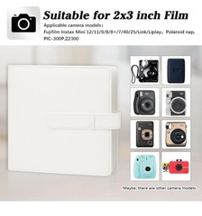 360 Pockets Photo Album Fujifilm Instax Mini LiPlay 12 11 9 8 40 White-New