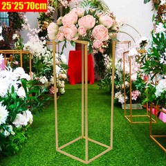 Gold Metal Tabletop Flower Stand 70 cm Wedding Centerpiece