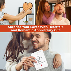 2 Year Anniversary Wooden Gifts for Him Her – Cotton 2Nd Anniversary Wedding Gif