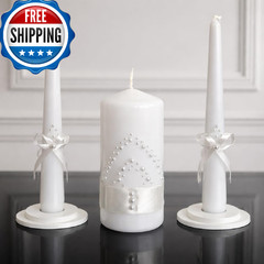 Magik Life Unity Candle Set – 6 Two 10 Taper Burning Unity For Marriage In Usa