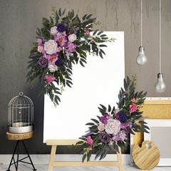 Lavender Purple Wedding Arch Artificial Flowers for Stunning Decor