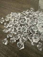 Acrylic Ice Cube Clear Stones Decorating Filler 3.2lbs 1 Bag