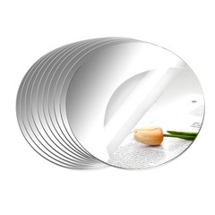 10 Pack Round Mirrors for Centerpieces, 6″ Small Circle 6inch/15cm, Silver