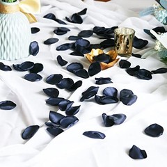 Rose Petals,Flower Petals,Silk Rose Petals Scatter Petals for Wedding Navy Blue