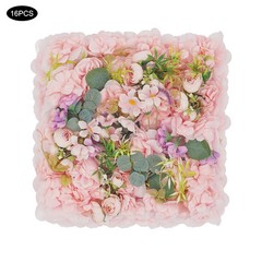 16* Flower Wall Panels, Artificial Flowers Wall Decoration For Party Decoration