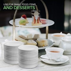 Stock Your Home 6-Inch Paper Plates Uncoated Everyday Disposable Dessert Plates