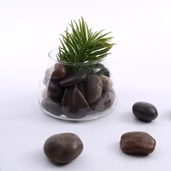 ASSORTED BROWN 2 lbs Natural Gravel Pebble Stones Decorative Party Vase Fillers