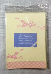 Pink Cherry Blossom Invitation Kit, Wedding, Birthday, Bridal, Baby Shower 10Pk.