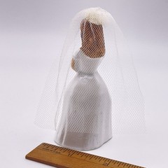 Vintage 1961 Coast Novelty Confirmation Girl / Bride Cake Topper FREE SHIP