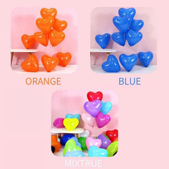 50 6-Inch Pink Color Heart Shaped Latex Balloons for Valentines Day,Propose Marr