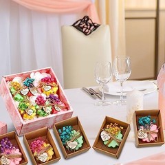 Set of 45 Soap Favors DIY Bridal Shower Favors Bulk Green, Yellow, Red Flower