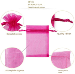 2″x3″ Sheer Drawstring Organza Bags Jewelry Pouches Wedding Party Favor Gift Bag