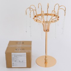 FLOWER STAND,WEDDING FLOWER STAND GOLD LIVING ROOM, BEDROOM, OFFICE GLASS, IRON