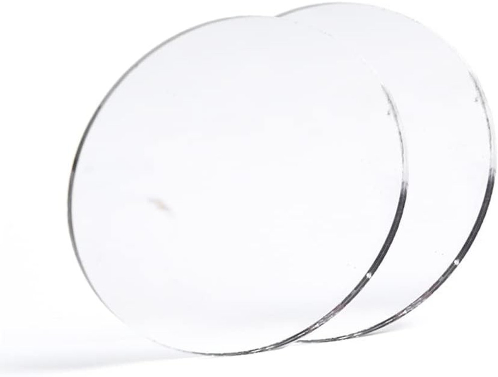 2 Pieces Table Centerpieces with Rounded Edge Wedding Decorations round Mirror T