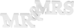 Super Z Outlet White Wooden Mr and Mrs Signs Wedding Present for Party Table Top