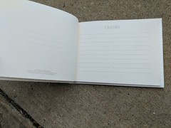 Wedding Guest Book, Birthday, Christening, Party – Guestbook White & Silver