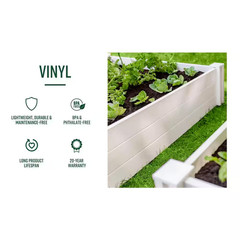 White Vinyl Arbor 81 in. x 39 in. Yard Garden Pathway Weather Resistant Accent