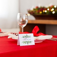 106 X Blank Table Name Place Cards with Eucalyptus Wreath For Weddings & Parties