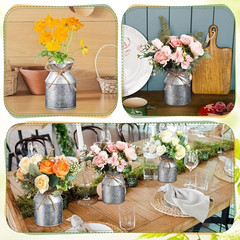 6 Pack Metal Flower Vases Durable Wedding Party Table Decor Centerpieces