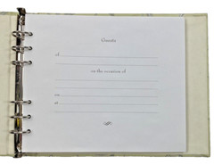 Hallmark Guest Book Funeral Book Party Book Light Green with Leaves