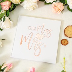Rose Gold Bachelorette Party Sign in Book Bridal Shower Guest Book ‘from Miss…