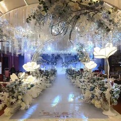 Janinka 6.5 Feet Wisteria Flower Garlands Faux Vine Flower Backdrop for Wall …