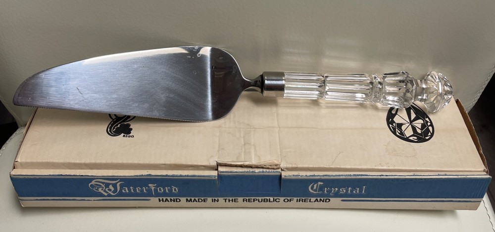 Waterford Crystal Lismore & Stainless Steel Serrated Offset Cake Server 2521