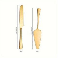 Durable Stainless Steel Cake Knife Spatula Set for Weddings Birthdays