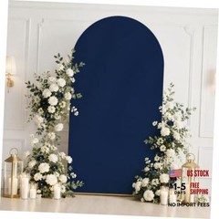 Arch Cover Spandex Party Arch Backdrop Cover for Birthday Party 6ft Navy Blue