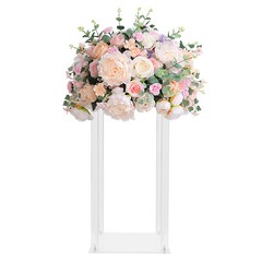 Acrylic Wedding Flower Stand, Sturdy and Durable, 17.64 lbs Load Bearing, Clear