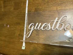 2 Pieces Acrylic Wedding Reception Sign Guest Book Sign Cards And Gifts Wedding