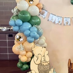 131PCS Classic Winnie Baby Shower Birthday Decorations Large Winnie Coroplast…
