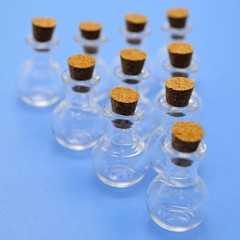 20PCS 2ml Mini Glass Bottles with Cork Stoppers, Tiny Vials for DIY Crafts Gifts