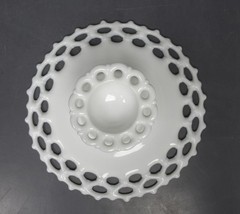 Westmoreland Vintage 11″ Doric Lace Milk Glass Pedestal Cake Plate Stand