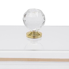 Acrylic Wedding Cake Display Plate Cookies Deserts Stand Serving Tray with Lid