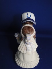 New Indianapolis Colts Kissing Bride & Groom Wedding Cake Top figurine with cap