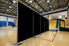 QUICK BACKDROP KIT 10 FT TALL x 10 FT – 50 FT WIDE PIPE WITH DRAPE(BLACK DRAPES)