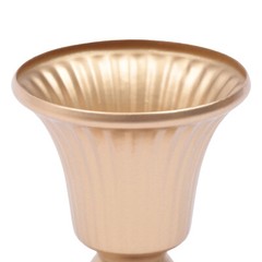 10 Pcs Trumpet Gold Metal Vases Wedding Party Centerpieces Retro Decor Vase