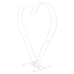Metal Heart Shaped Wedding Arch Backdrop Stand White for Wedding Ceremony Decor!