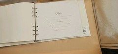 Vintage Hallmark Stories Ivory Wedding Album Embossed AND Guestbook Keepsake