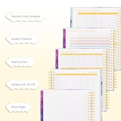 Teacher Planner 2026-2027, August 2026 – July 2027, 7 Periods Weekly and