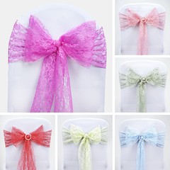20 Lace CHAIR SASHES Ties Bows Shabby Chic Victorian Wedding Reception Party