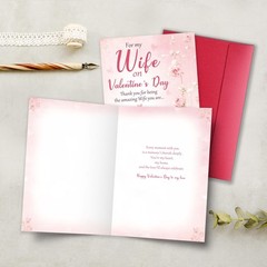 Romantic Valentine’s Day Card for Wife – Heartfelt Greeting from Husband, App…
