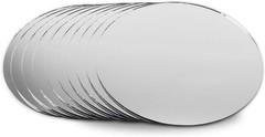 Pack of 10 Polished Round Mirrors – Perfect for Weddings and Crafts, 12″ Size
